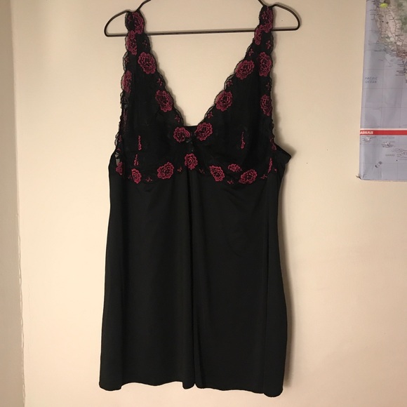 torrid Other - 2/$30 EUC Torrid | Pink Lace and Black Satin Slip